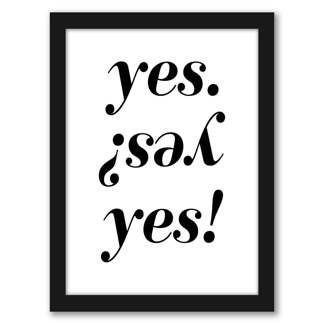 Yes by Nanamia Design Frame  - Americanflat
